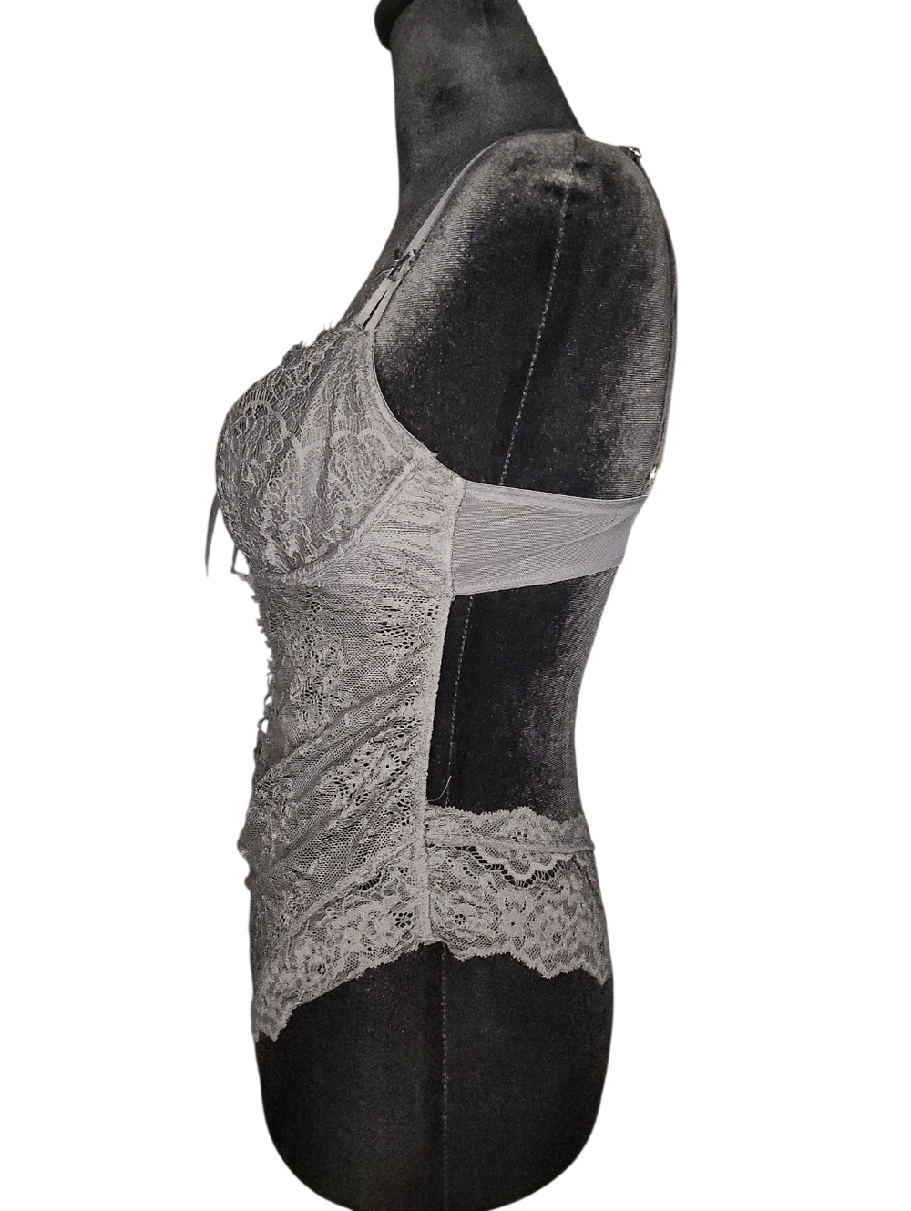 Victoria's Secret Unlined Wicked Lace Up Teddy, Women's Medium - Picture 3 of 5